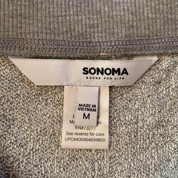 NWOT Sonoma Gray French Terry Pull-On Skirt - Picture 5 of 8